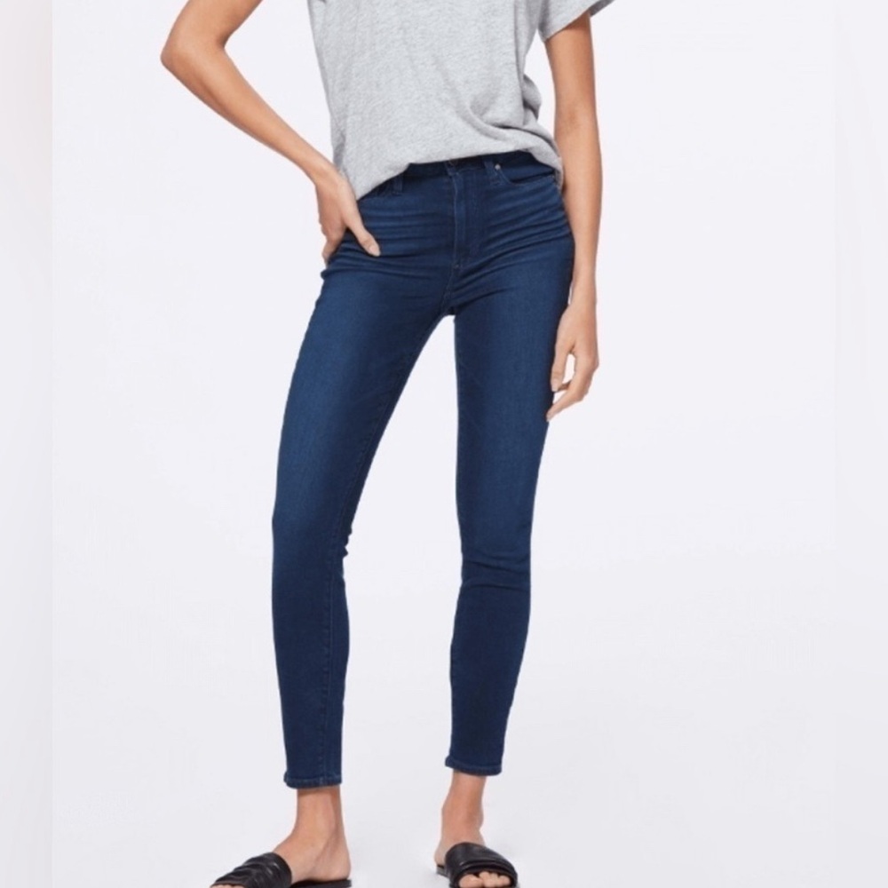 Paige Margot Ankle Women's Dark Blue Blue Jeans Size 25